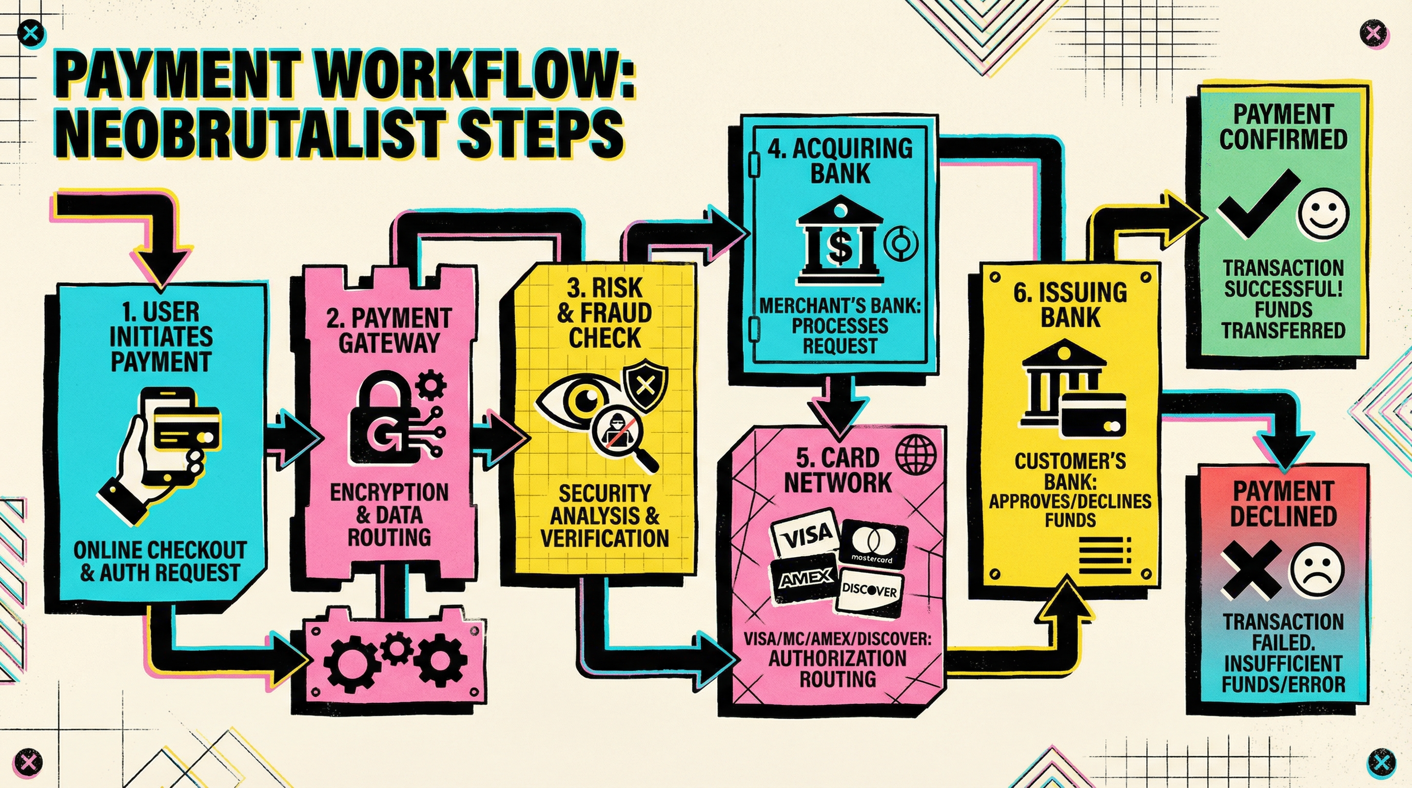 Failed payment recovery funnel diagram showing customer journey through different tool approaches
