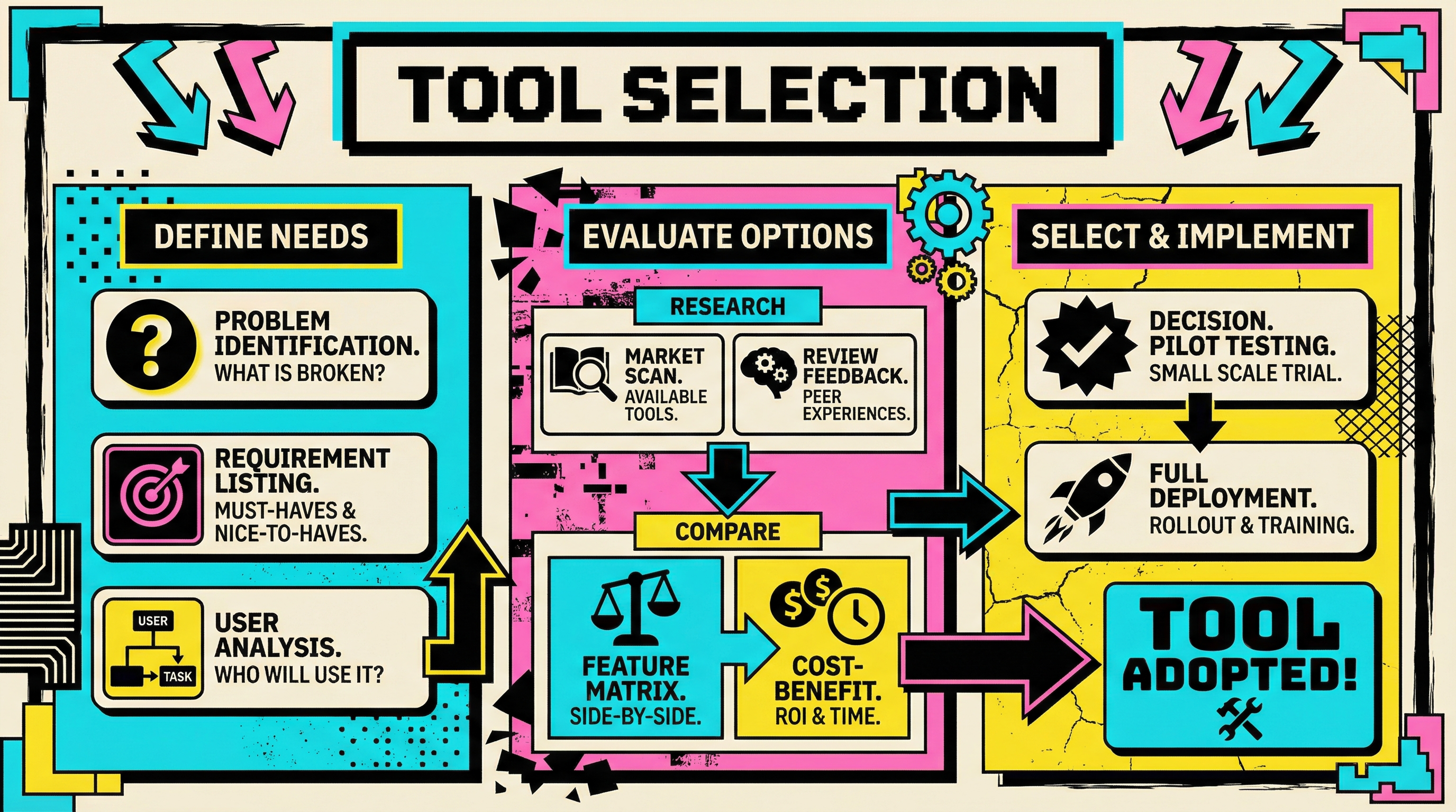 Decision tree flowchart for selecting involuntary churn tools based on company MRR and size