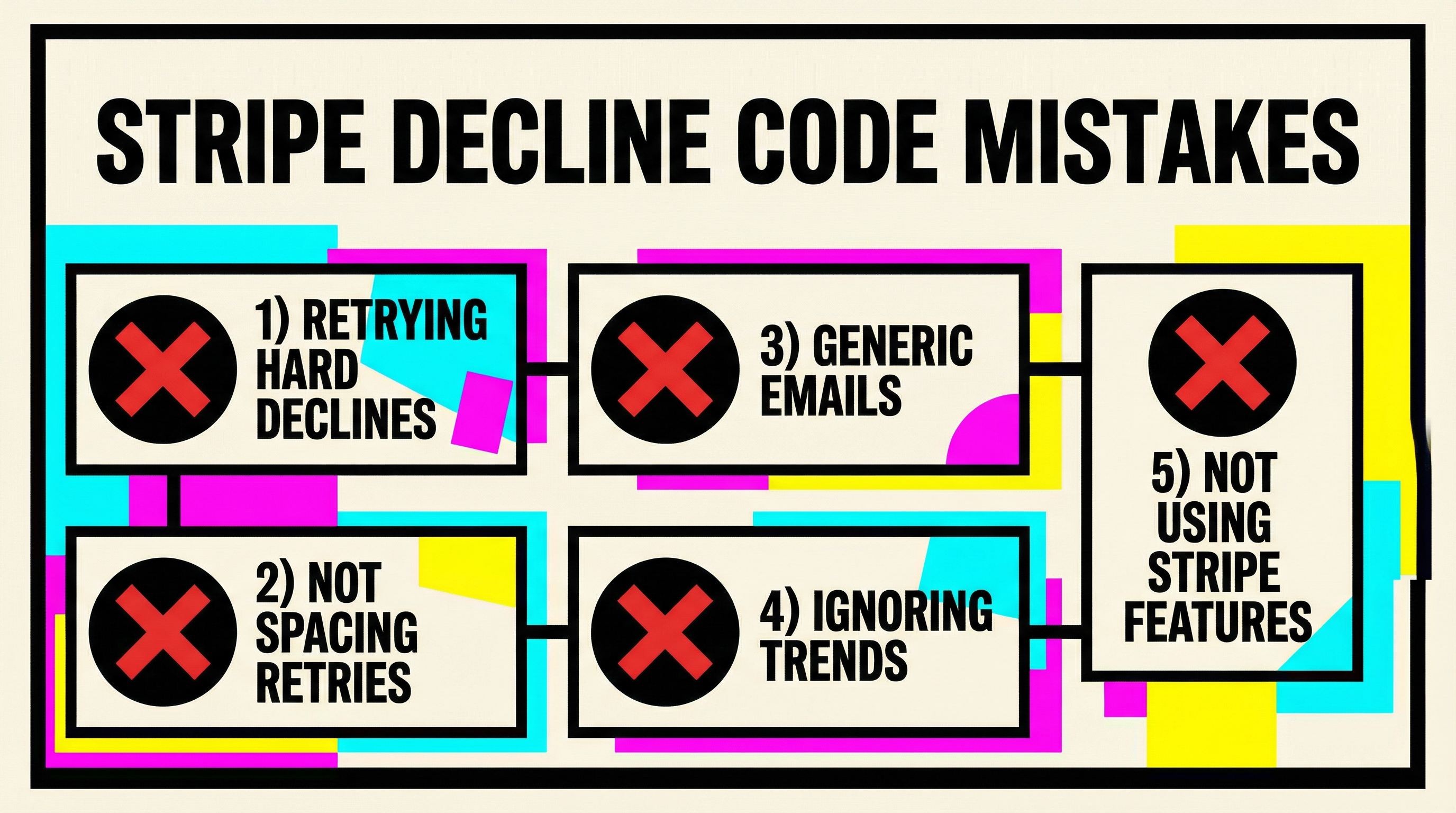 Common Stripe decline code mistakes and how to avoid them